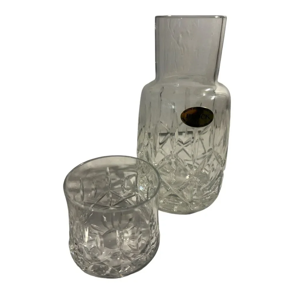 Crystal Clear Cut Glass Vase - Clear